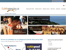Tablet Screenshot of cyklopoute.cz
